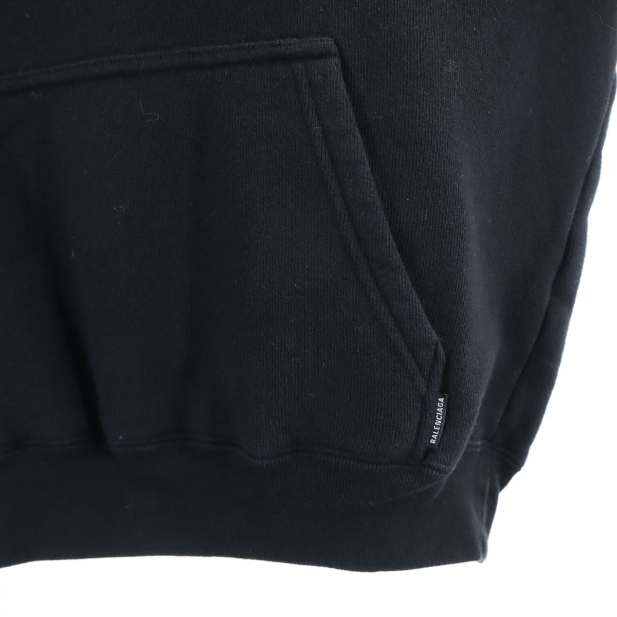 BALENCIAGA バレンシアガ 長袖 スウェットパーカー XS ブラック フード 裏起毛 レディース