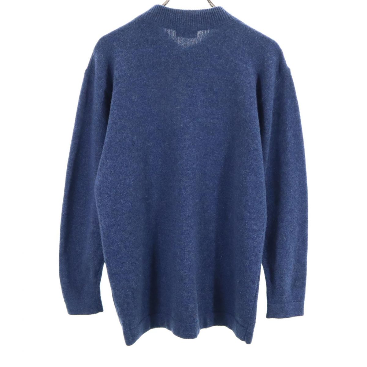 UNIQLO ユニクロ 長袖 ウール セーター ネイビー ニット メンズ