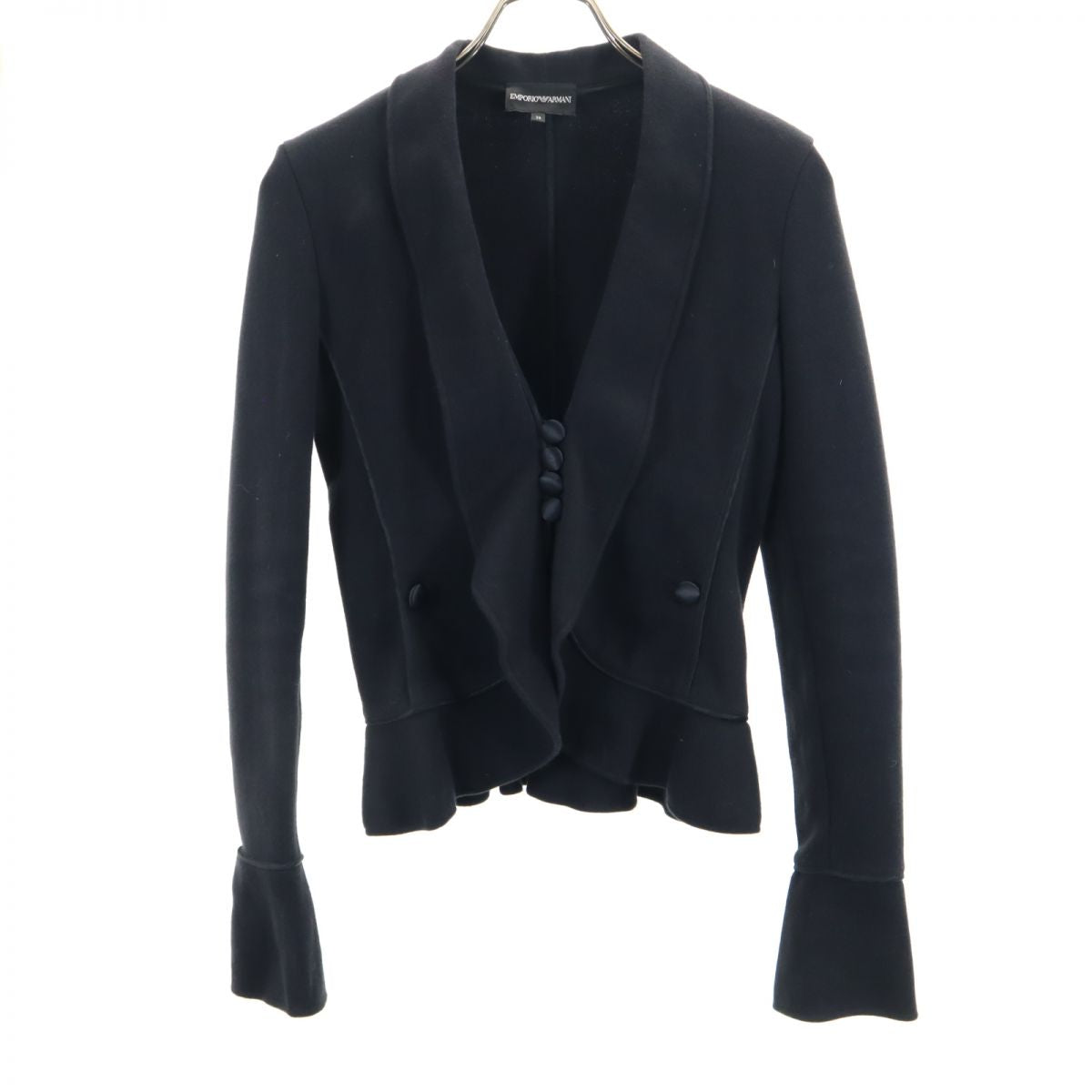 Emporio Armani エンポリオアルマーニ ジャケット 38 ブラック レディース