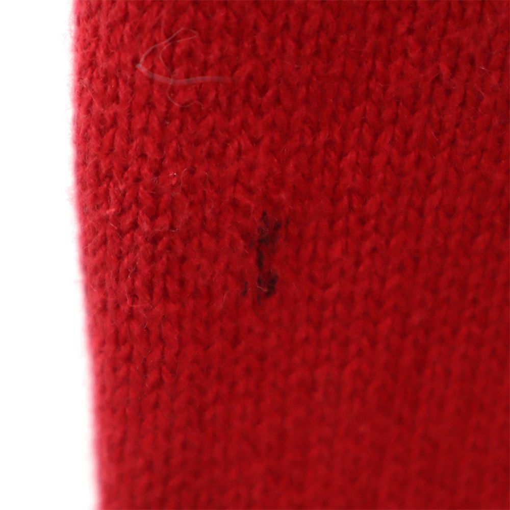 holidayeditions 雪柄 長袖 カーディガン セーター レッド holidayeditions ニット レディース