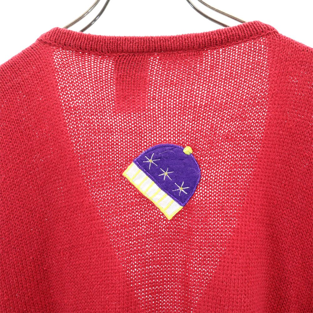 ボビーブルックス ニット ベスト レッド Bobbie Brooks レディース