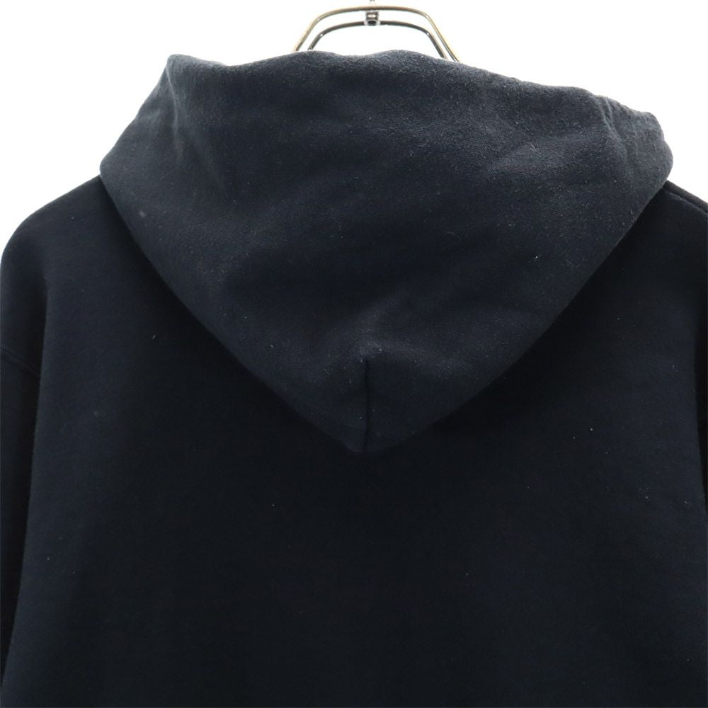 ジャージーズ プリント 長袖 スウェットパーカー M ブラック JERZEES プルオーバー 裏起毛 メンズ