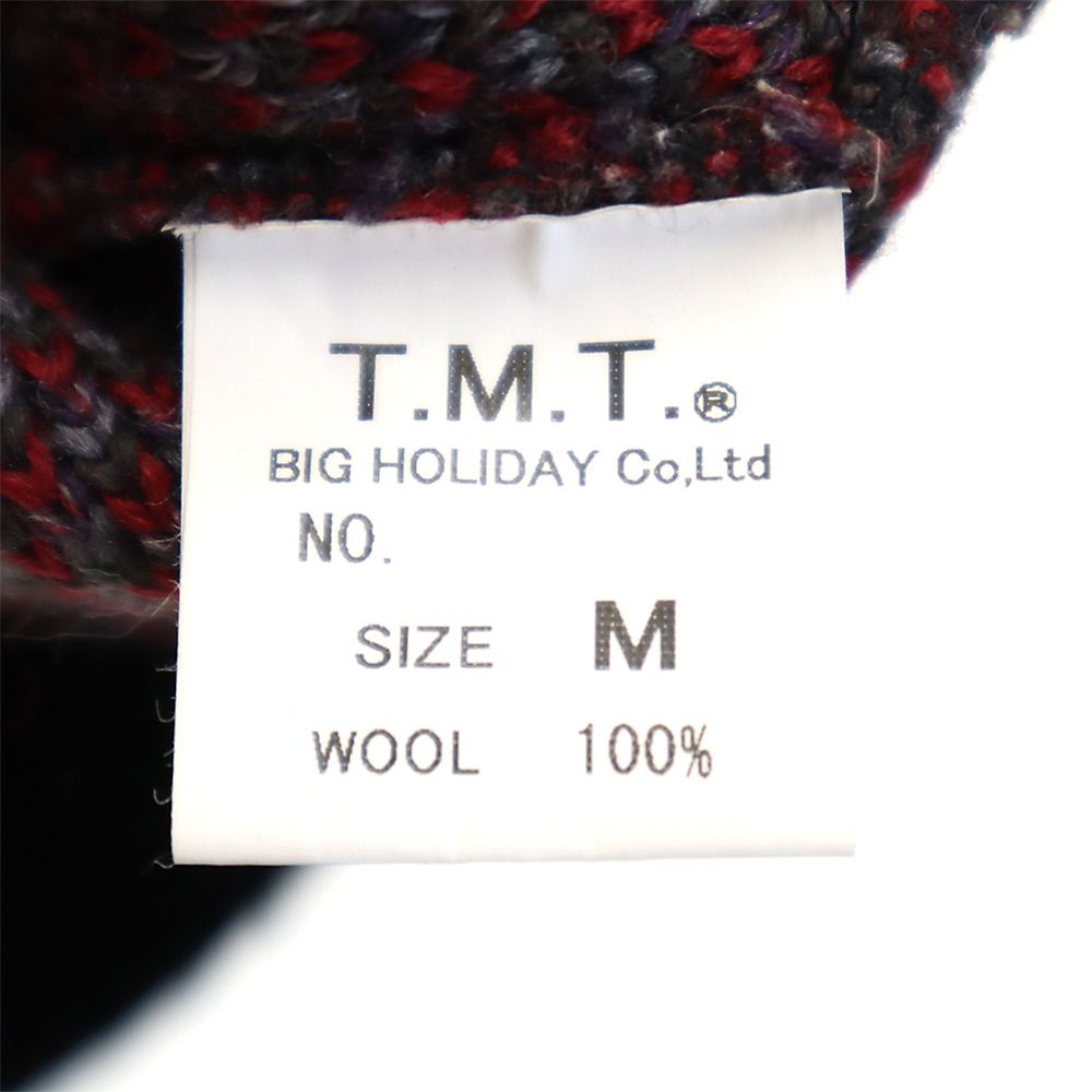 BIGHORIDAY ビックホリデー ＆ティーエムティー ニット ジップパーカー M ブラック系 TMT メンズ