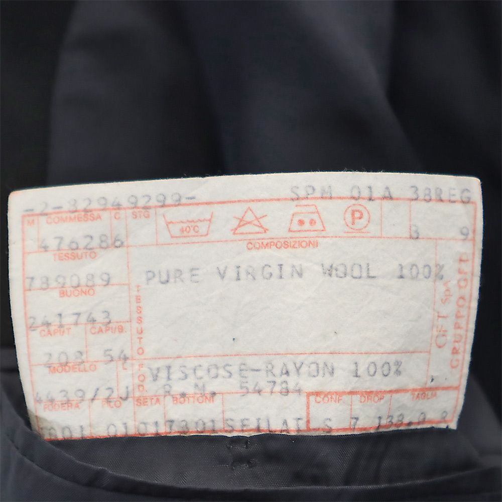 GIORGIOARMAN ジェルジオアルマーニ 90s 日本製 オールド テーラードジャケット 38.0R ブラック メンズ