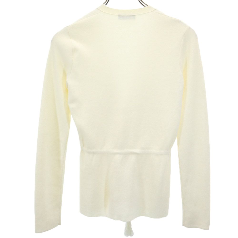 MAX&CO マックスアンドコー 長袖 Vネック ニット カーディガン ホワイト レディース