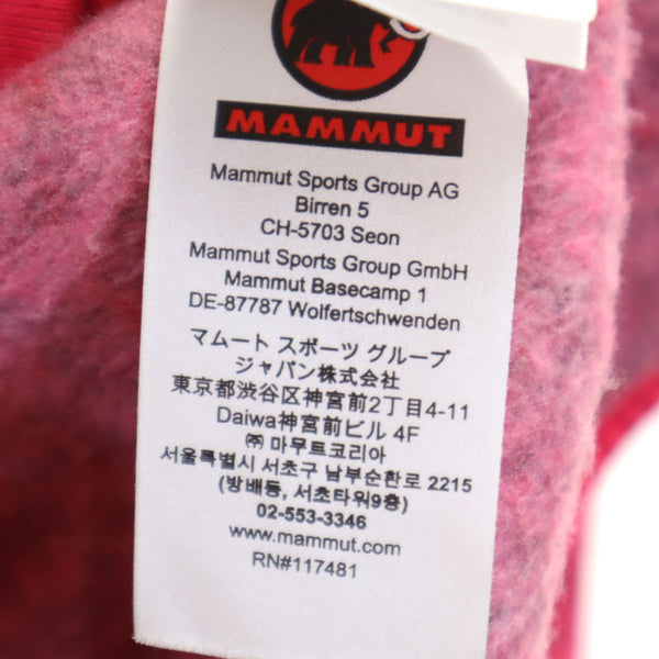 マムート アウトドア 長袖 ジップパーカー M ピンク Mammut レディース