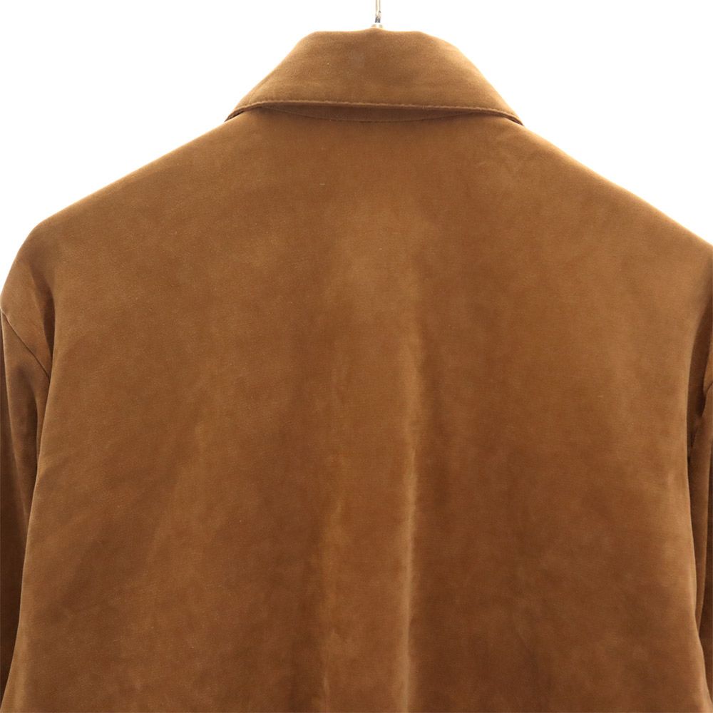 OLD オールド 90s 長袖 フェイクスウェード シャツ XL ブラウン系 メンズ