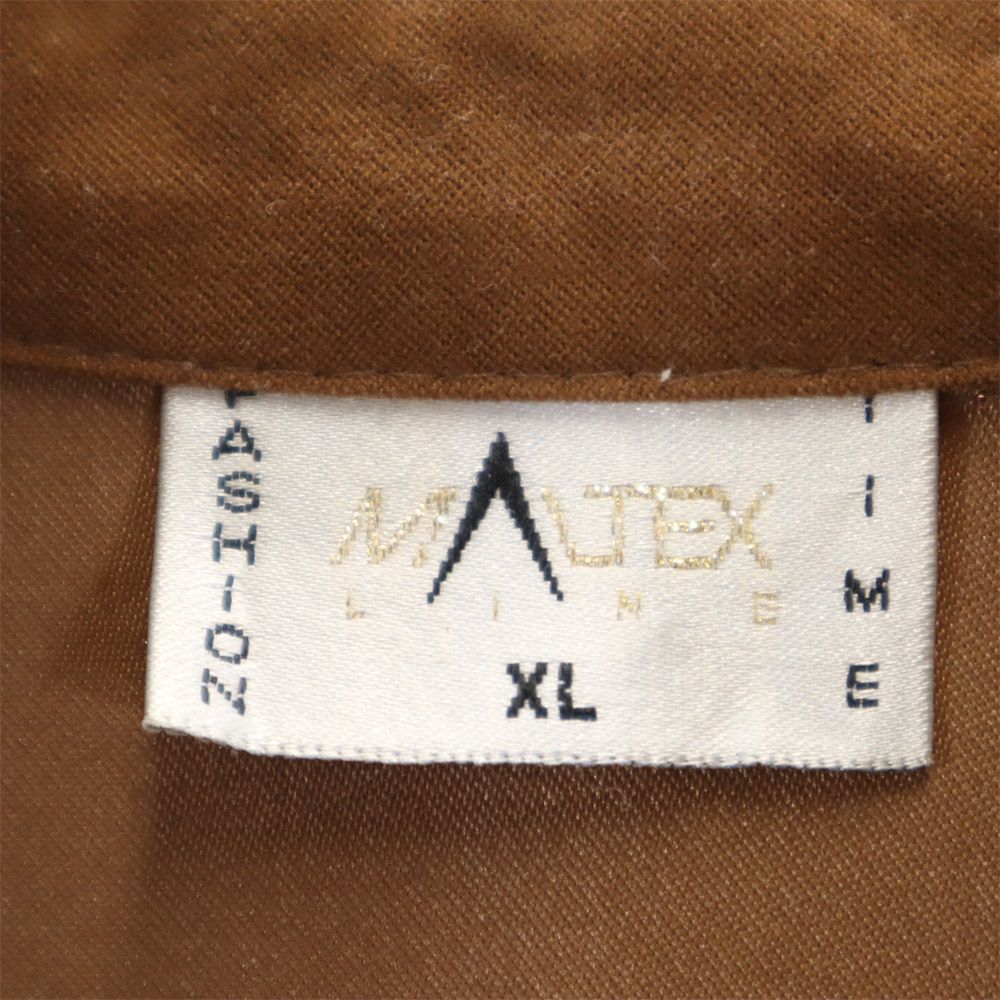 OLD オールド 90s 長袖 フェイクスウェード シャツ XL ブラウン系 メンズ