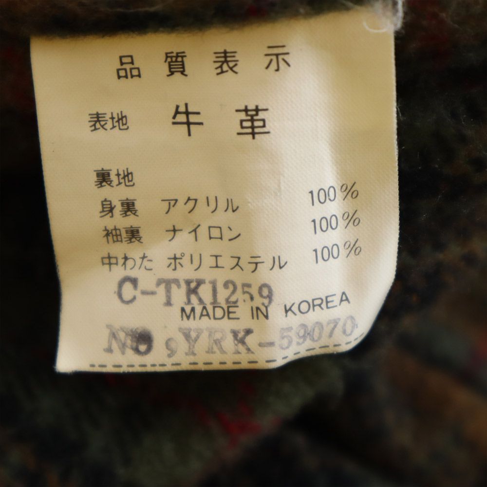 Lujitane 牛革 レザージャケット L ブラック コート メンズ