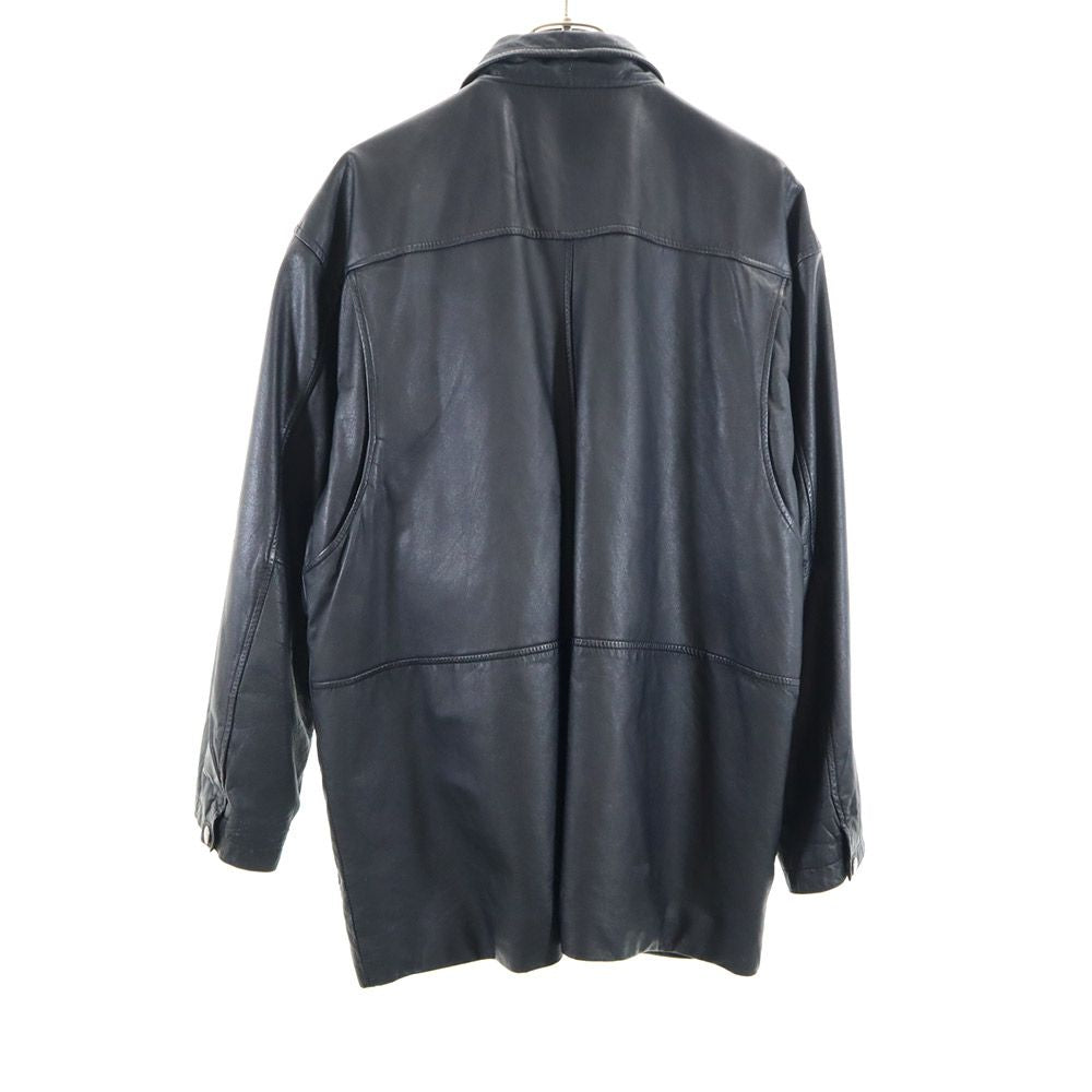 Lujitane 牛革 レザージャケット L ブラック コート メンズ