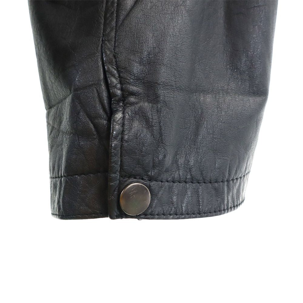 Lujitane 牛革 レザージャケット L ブラック コート メンズ