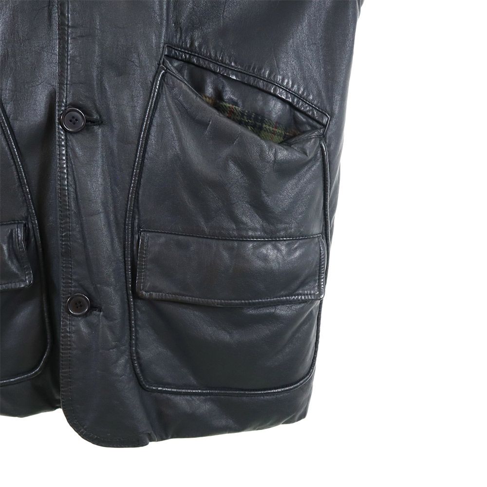 Lujitane 牛革 レザージャケット L ブラック コート メンズ