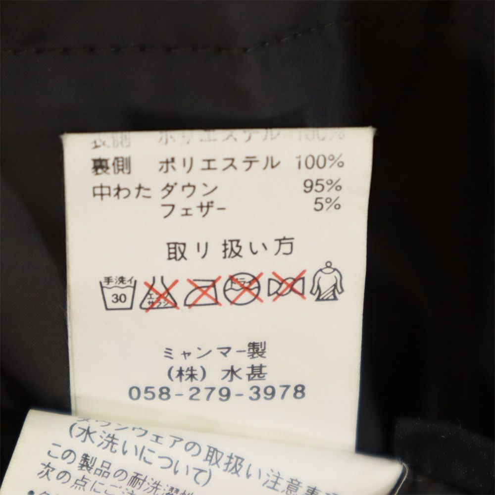 FIRSTDOWN ファーストダウン リバーシブル ダウンジャケット LL 黒×グレー メンズ