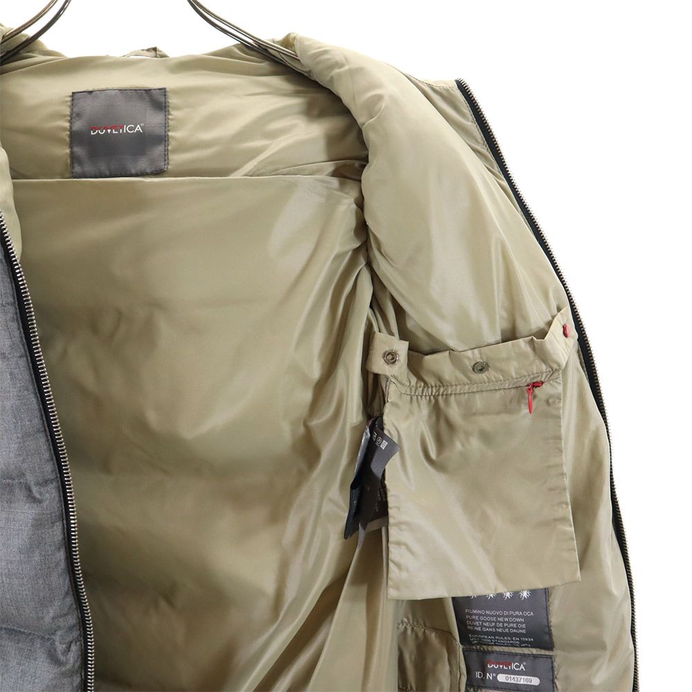 DUVETICA デュベティカ ダウンベスト 40 グレー フード レディース