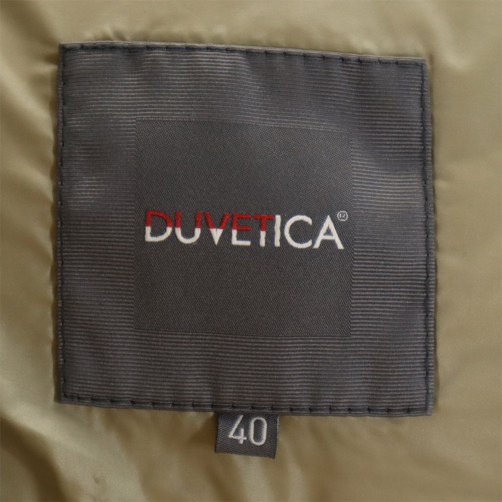 DUVETICA デュベティカ ダウンベスト 40 グレー フード レディース