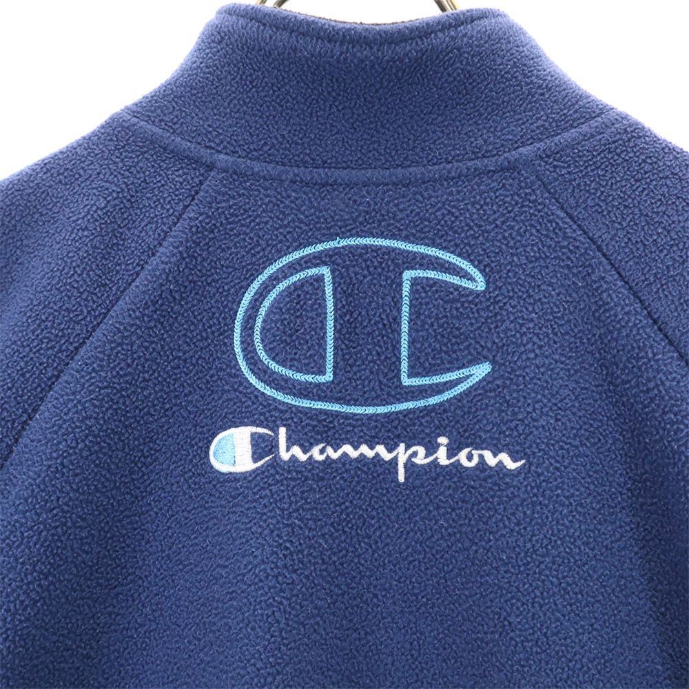 チャンピオン 両面プリント ボアジャケット 160cm ネイビー Champion キッズ