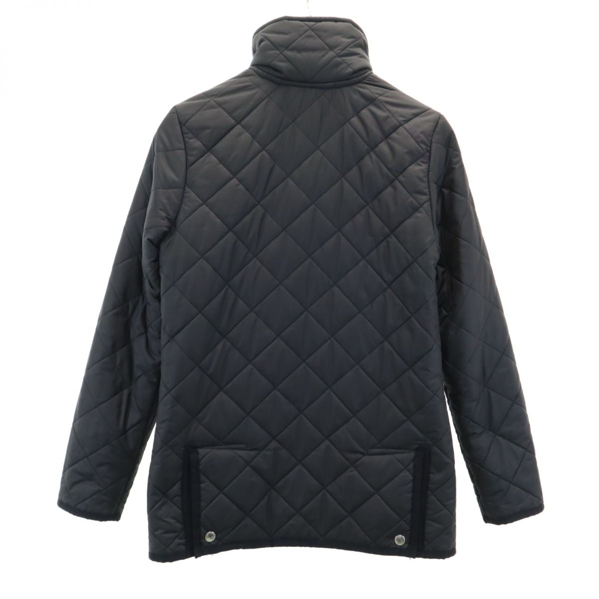 Mackintosh マッキントッシュ イギリス製 キルティングジャケット 34 ブラック 裏ボアファー レディース