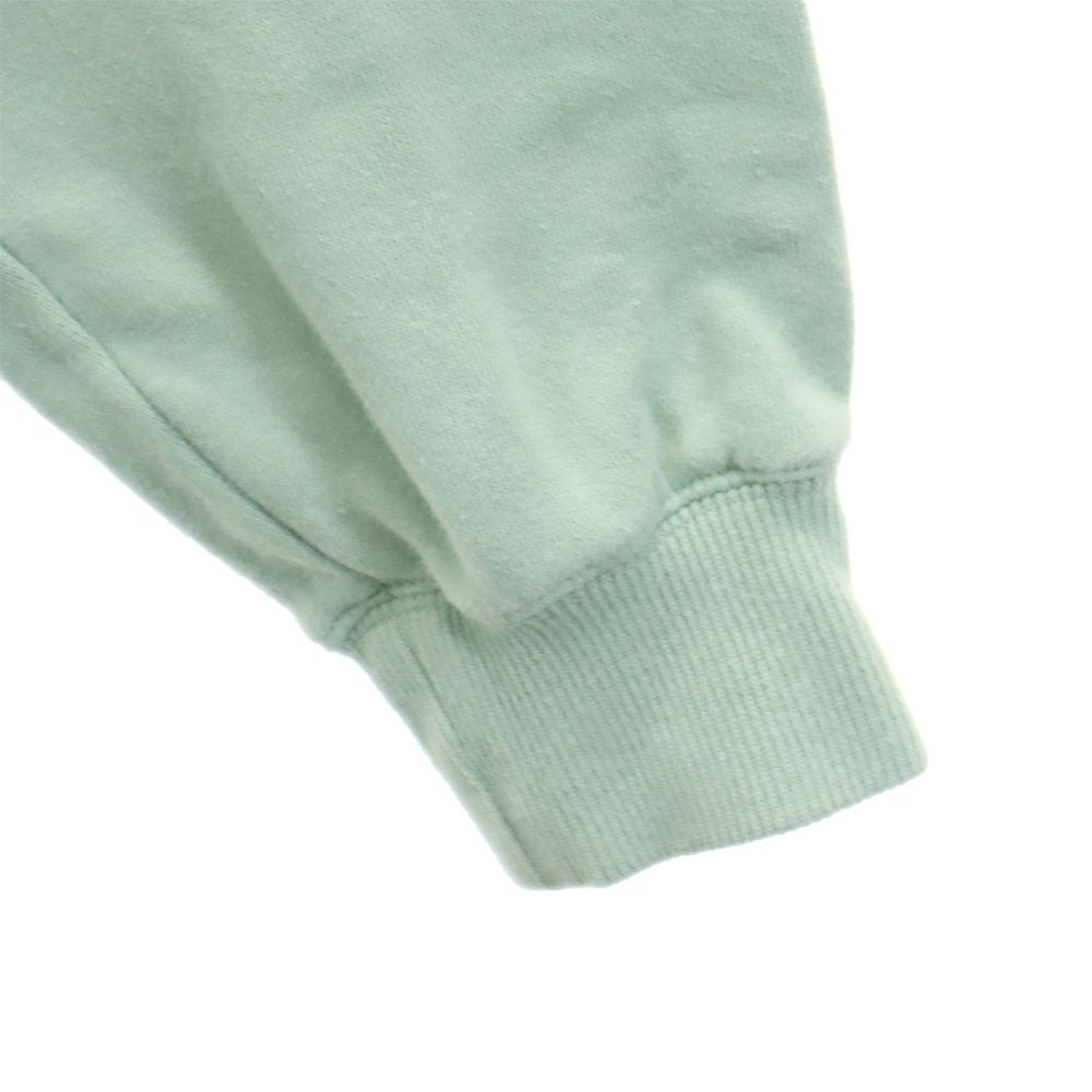 ハフ 日本製 長袖 ハーフジップ トレーナー S グリーン系 HUF スウェット 裏起毛 刺繍 プルオーバー メンズ