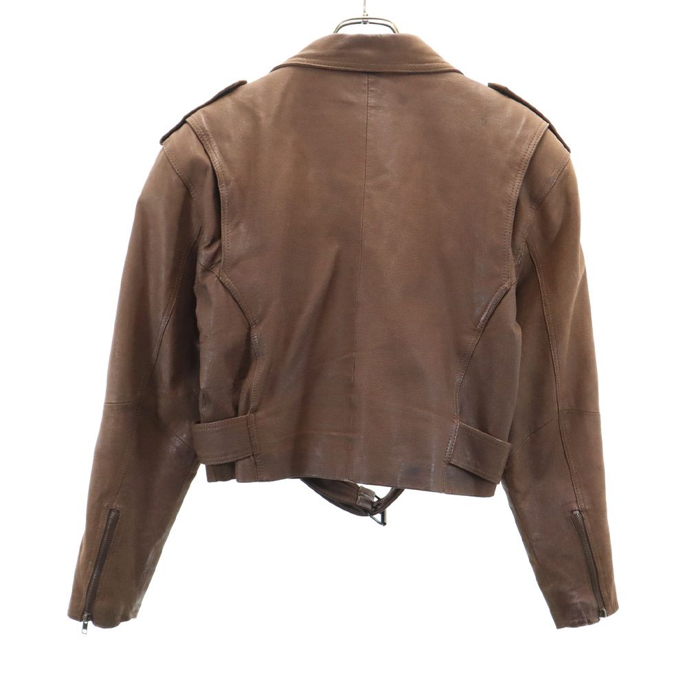 WILSONS ウィルソンズ 本革 レザー ダブルライダースジャケット S ブラウン メンズ