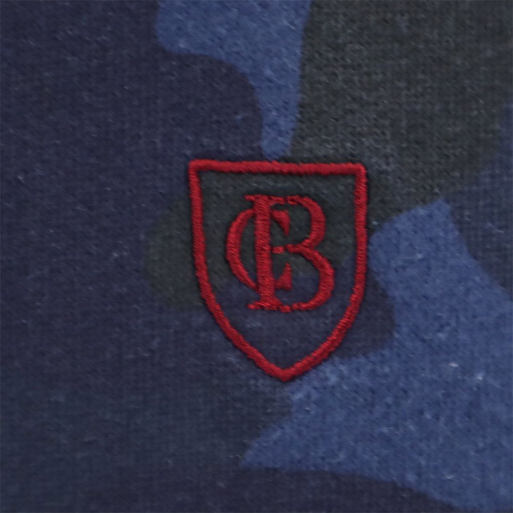 BLACK LABEL CRESTBRIDGE ブラックレーベルクレストブリッジ 三陽商会 カモフラ柄 長袖 ジップパーカー 2 ネイビー系 迷彩 スウェット メンズ