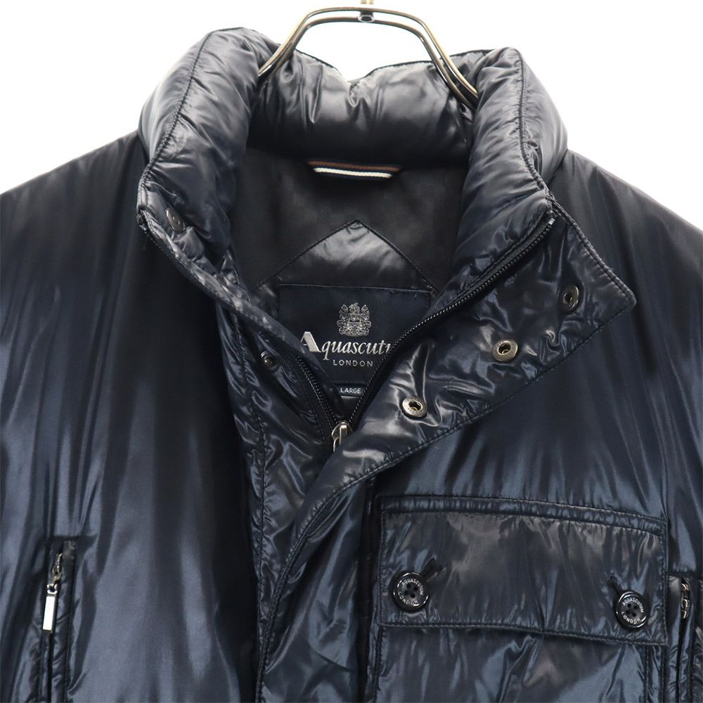 アクアスキュータム ダウンジャケット L 黒系 Aquascutum メンズ