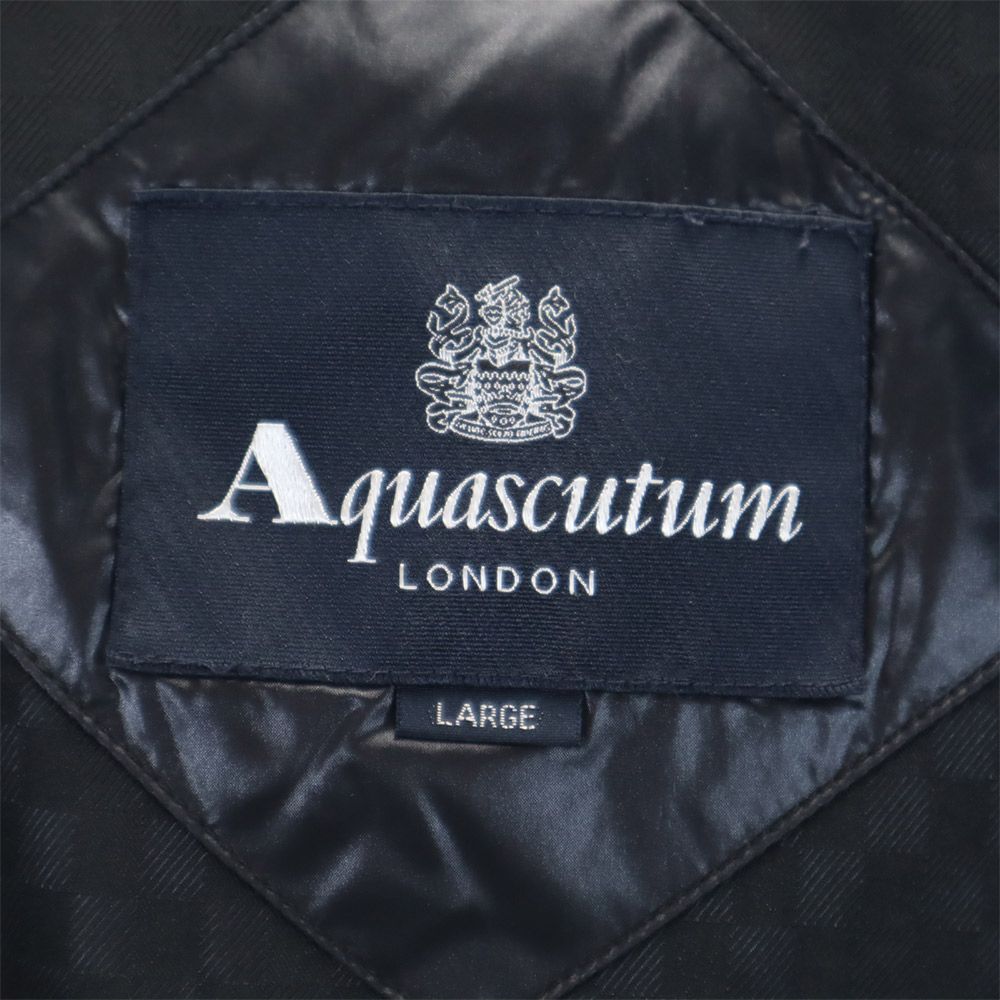 アクアスキュータム ダウンジャケット L 黒系 Aquascutum メンズ