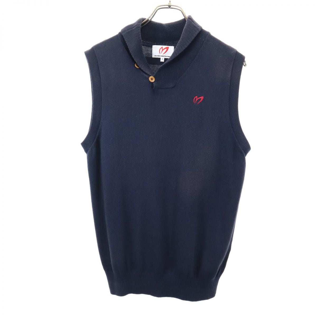 MASTER BUNNY EDITION マスターバニーエディション ノースリーブ ニットベスト 6 ネイビー メンズ