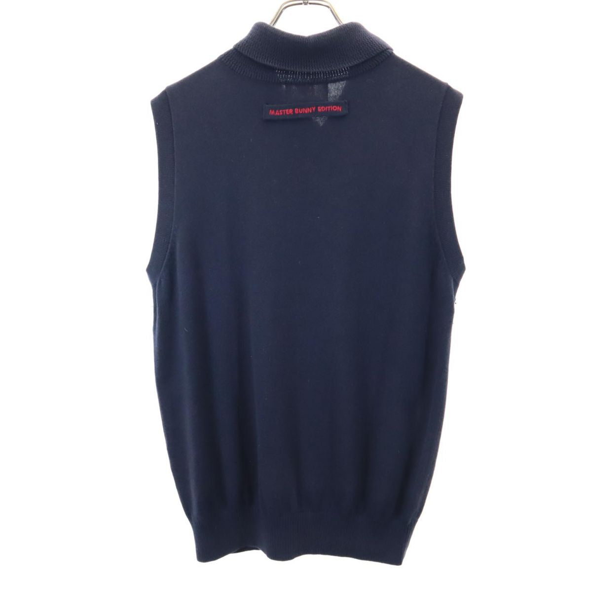 MASTER BUNNY EDITION マスターバニーエディション ノースリーブ ニットベスト 6 ネイビー メンズ
