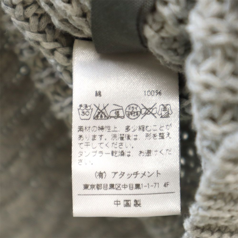 KAZUYUKI KUMAGAI カズユキクマガイ 長袖 リリアーン クルーネック ニット 2 グレー セーター メンズ