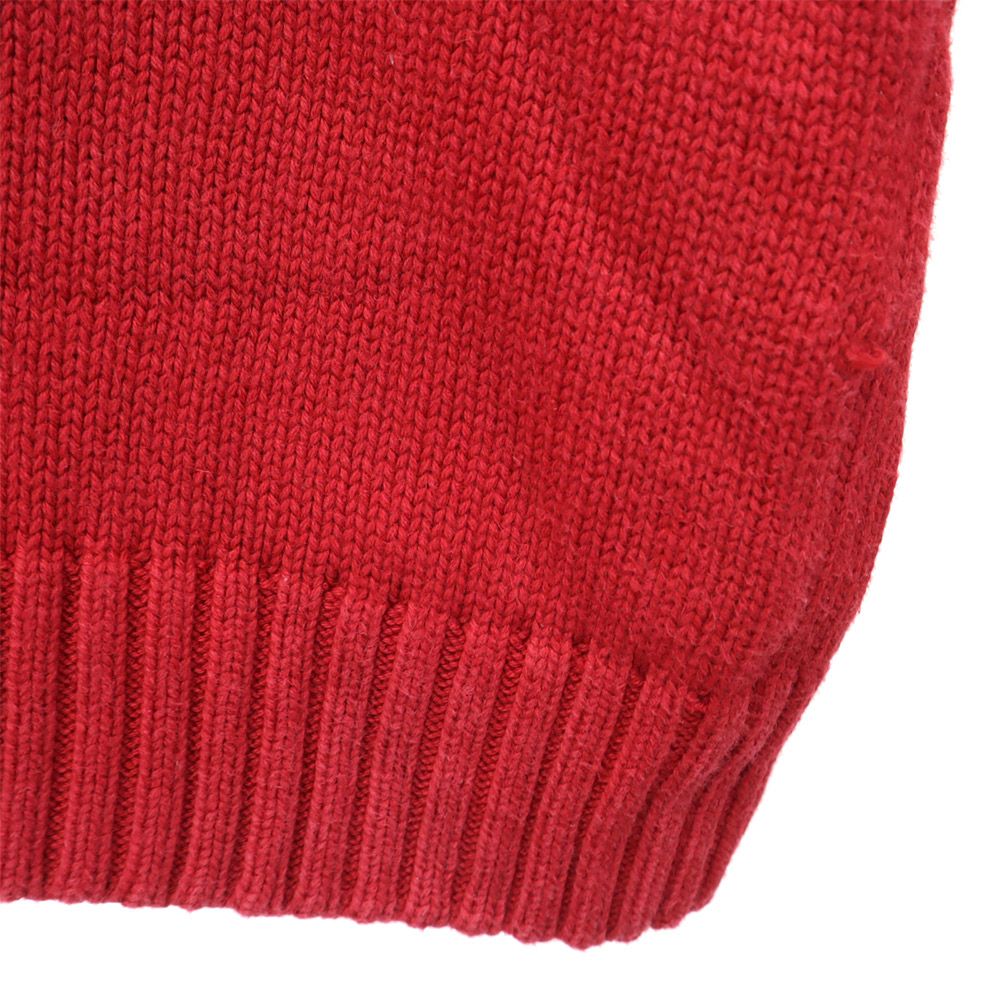 TOMMY HILFIGER トミーヒルフィガー 長袖 セーター XL レッド コットン ニット メンズ