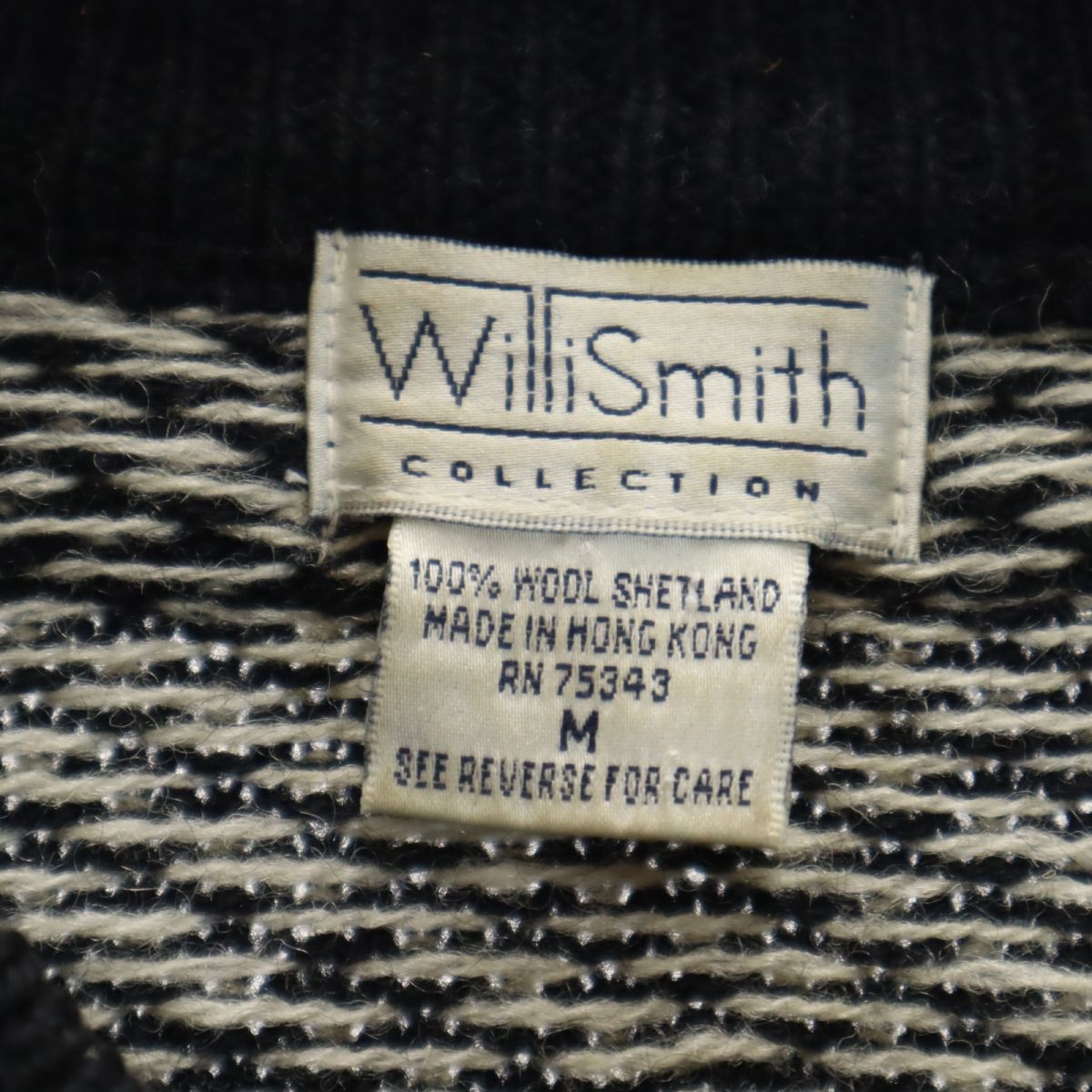 WilliSmith ウィリースミス 80s 90s ウール オールド 長袖 カーディガン Ｍ ニット メンズ
