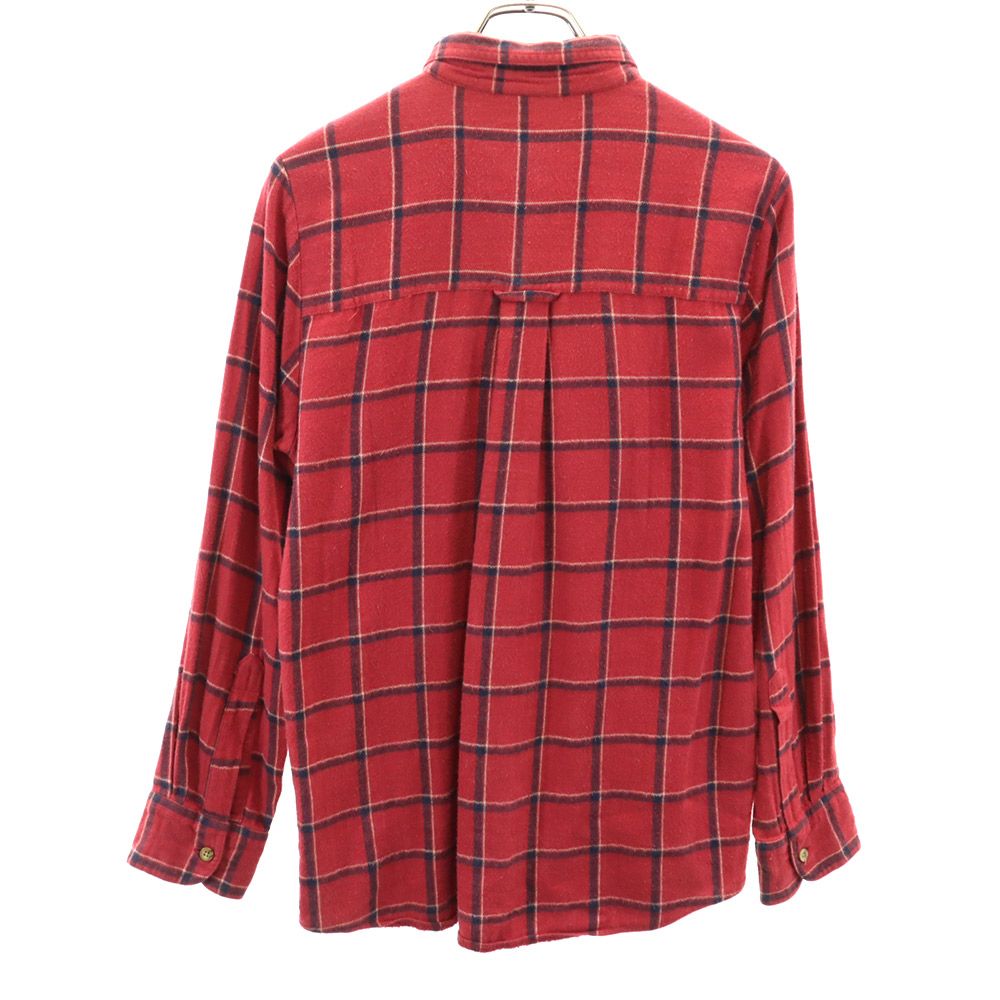 CHAPS RALPH LAUREN チャップスラルフローレン チェック柄 長袖 ボタンダウンシャツ M 赤系 メンズ