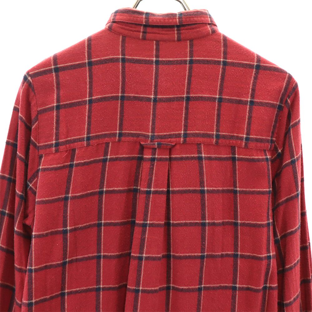 CHAPS RALPH LAUREN チャップスラルフローレン チェック柄 長袖 ボタンダウンシャツ M 赤系 メンズ