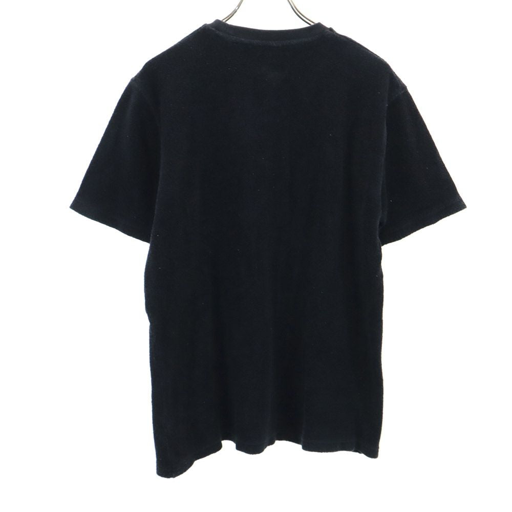 STUSSY ステューシー 半袖 トレーナー S 黒 パイル地 メンズ