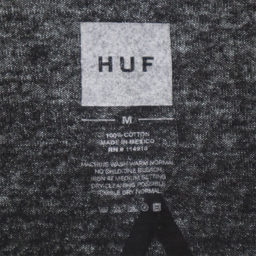 HUF ハフ 長袖 Tシャツ M ブラック ロンT メンズ