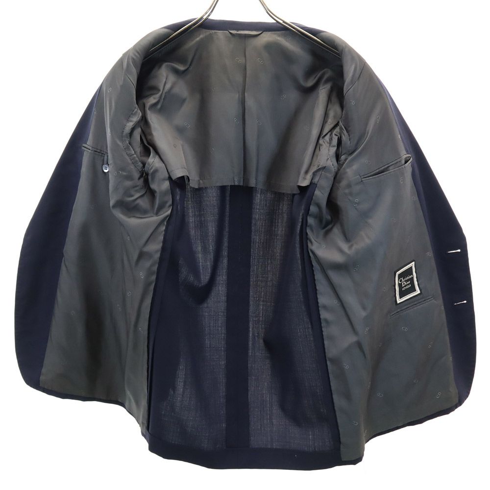 Christian Dior クリスチャンディオール 90s オールド ウールブレンド テーラードジャケット A-5 ネイビー MONSIEUR メンズ