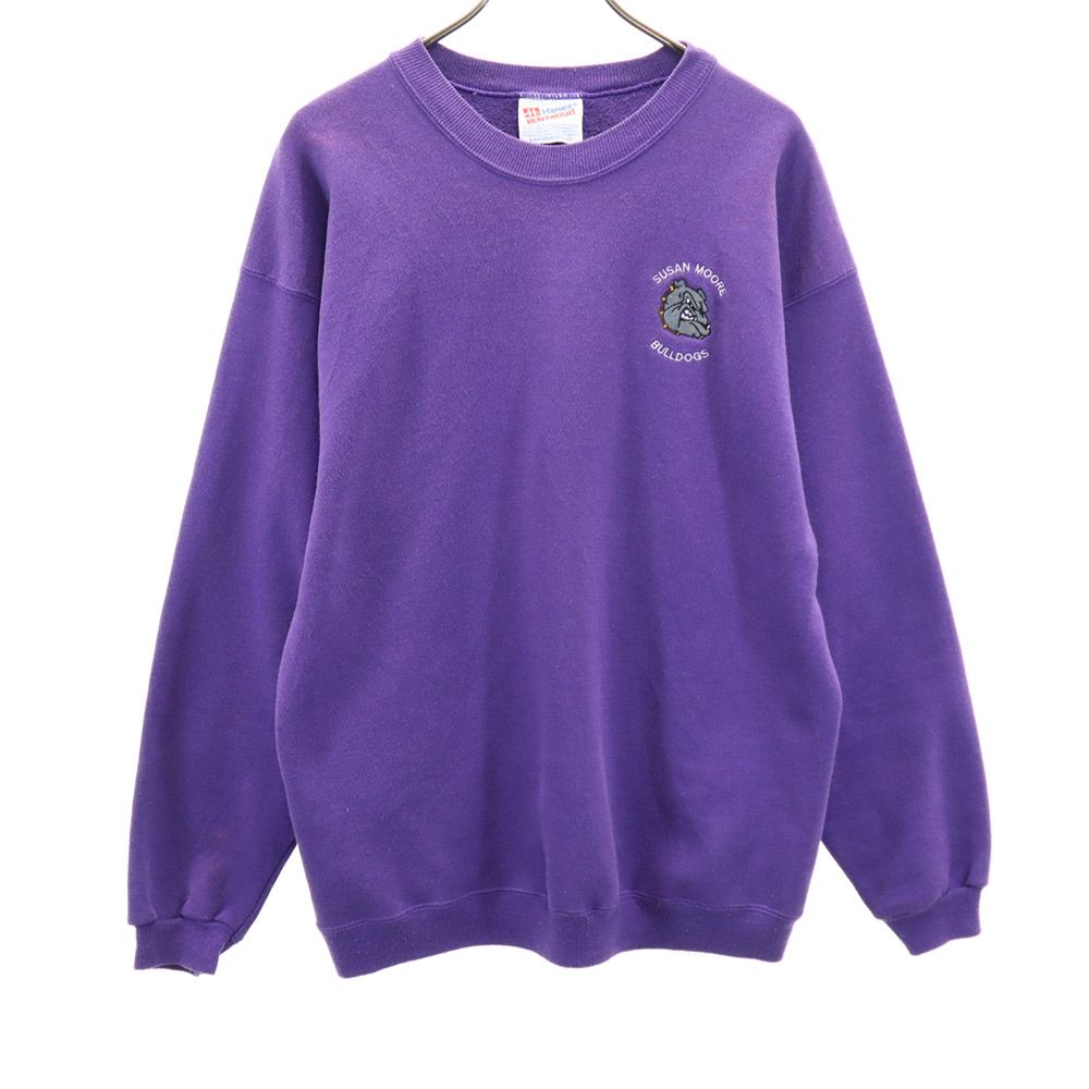 Hanes ヘインズ 90s USA製 オールド 長袖 トレーナー L パープル スウェット メンズ