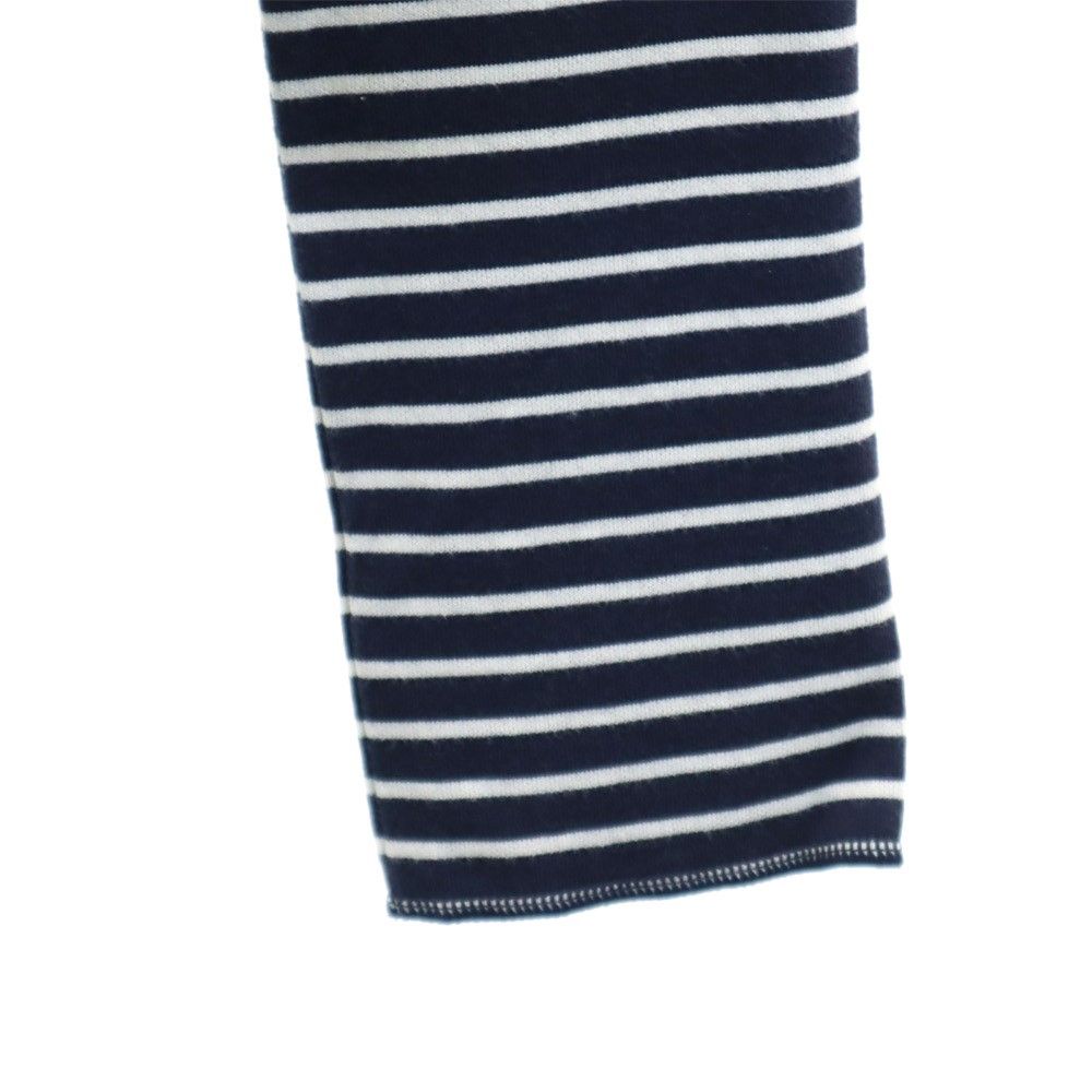 未使用 Familiar ファミリア ボーダー 長袖 カーディガン M ブルー系 レディース