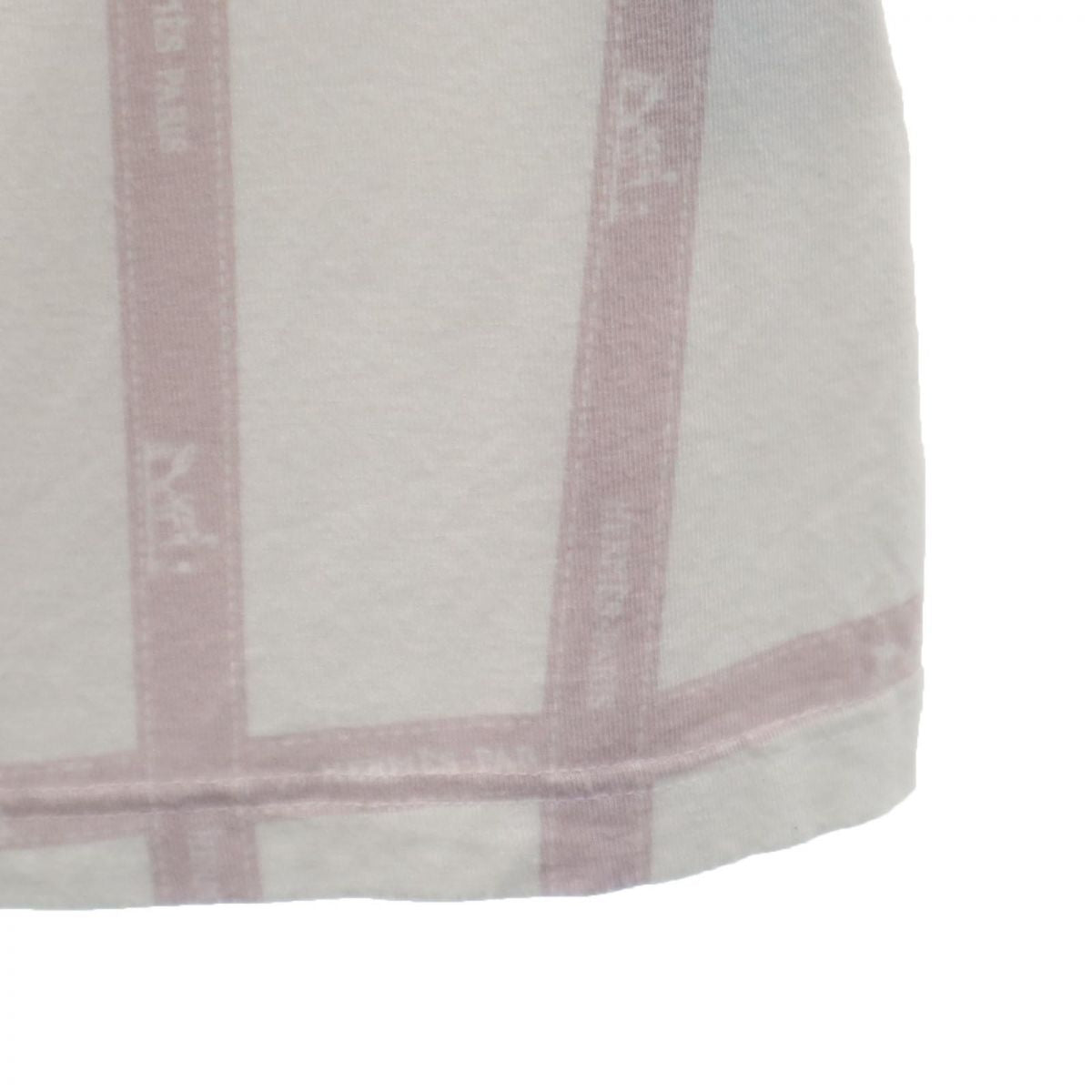 HERMES エルメス イタリア製 7分袖 カットソー LA ホワイト系 レディース