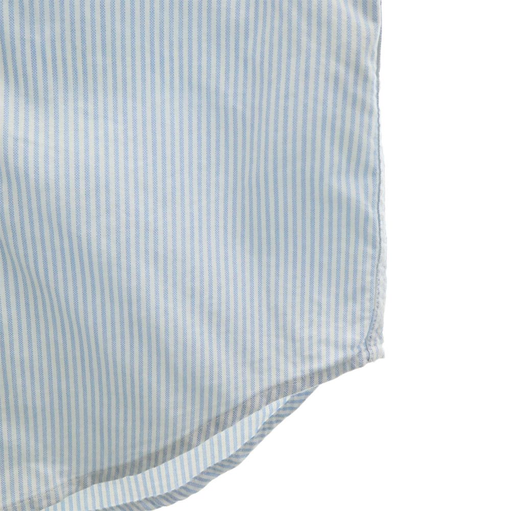 A BATHING APE アベイシングエイプ ストライプ 長袖 ボタンダウンシャツ S ブルー系 メンズ