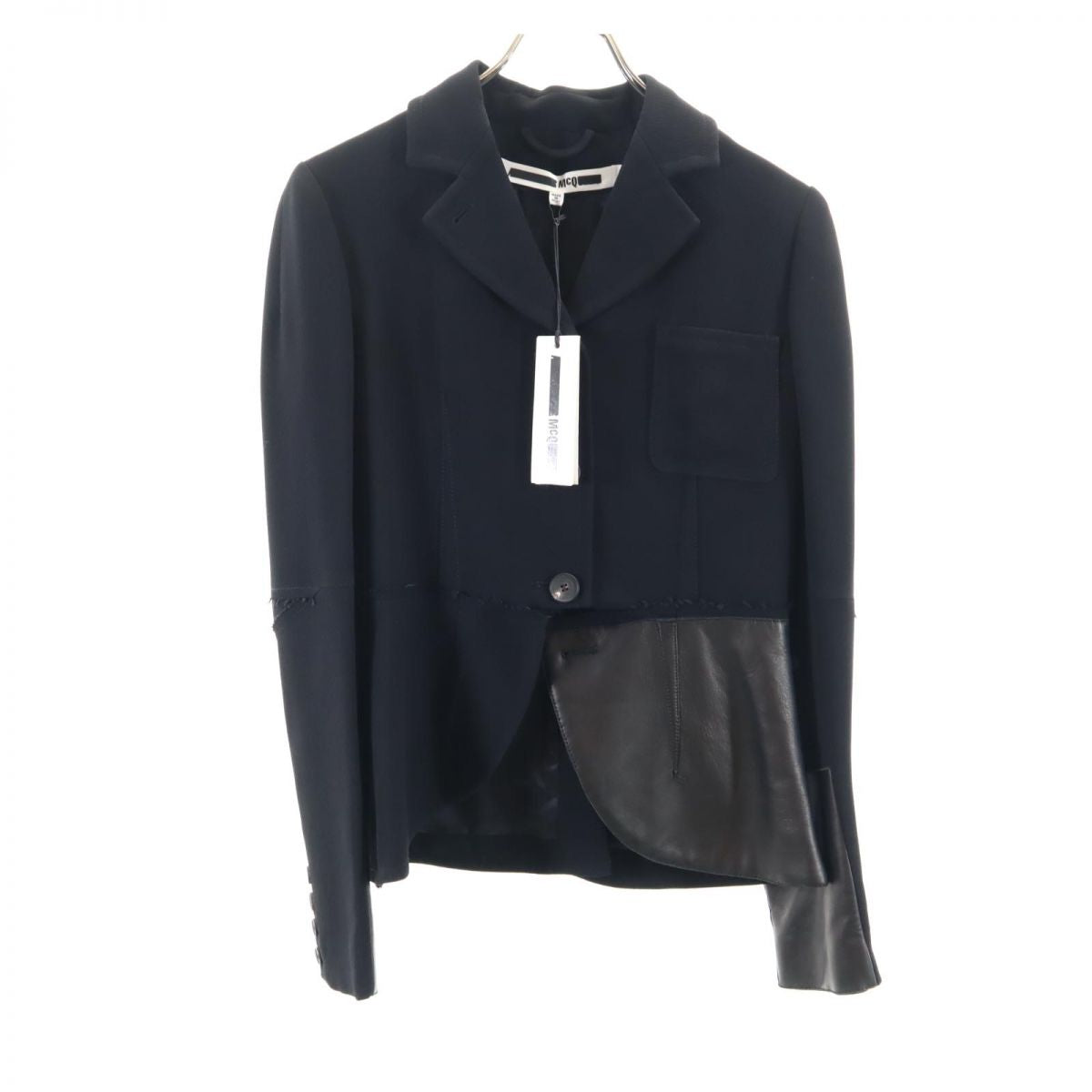 未使用 McQ マックキュー テーラードジャケット 36 黒 レディース