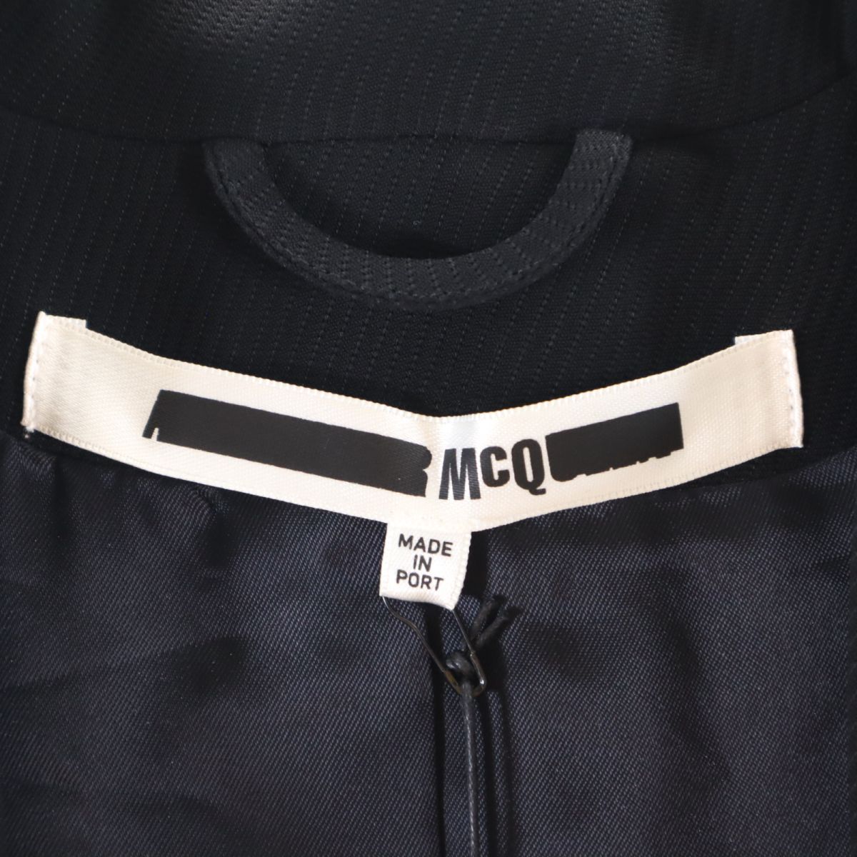 未使用 McQ マックキュー テーラードジャケット 36 黒 レディース