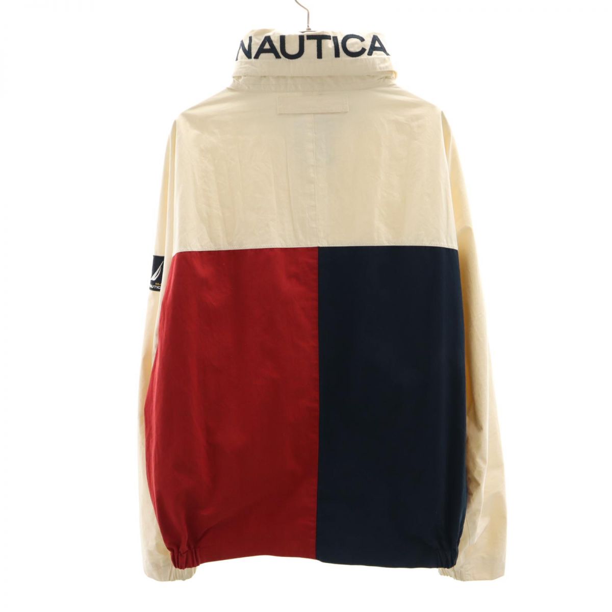 NAUTICA ノーティカ 00s セーリング 長袖 ジップジャケット XL ホワイト系 オールド ヴィンテージ メンズ