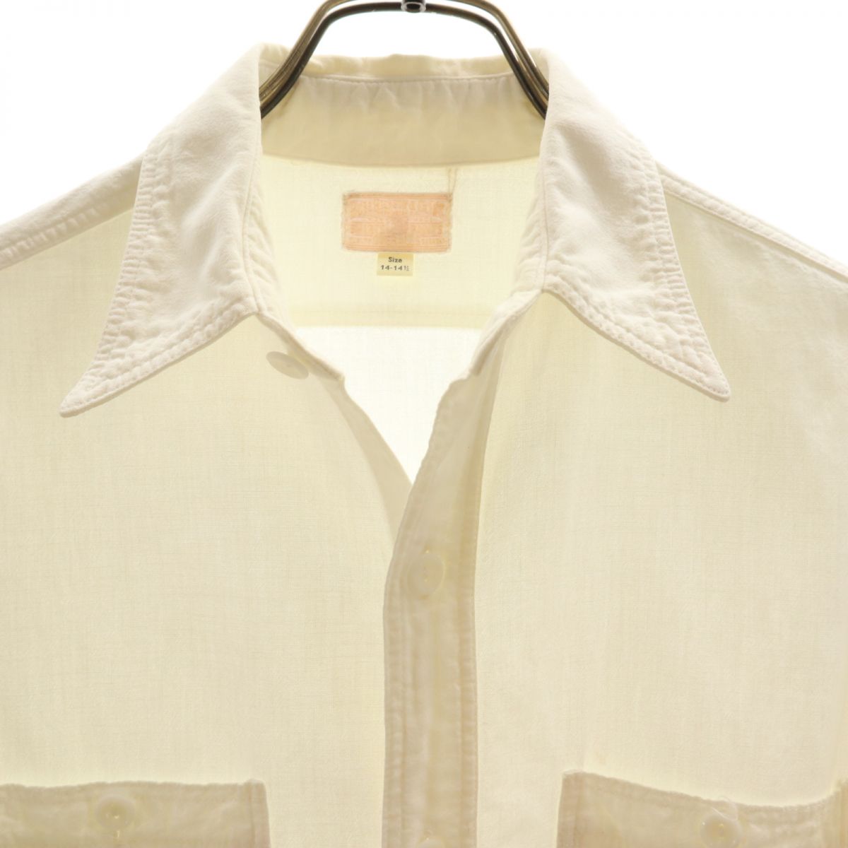 Buzz Rickson's バズリクソンズ 東洋エンタープライズ 日本製 長袖 コットンシャツ 14-101/2 ホワイト系 メンズ