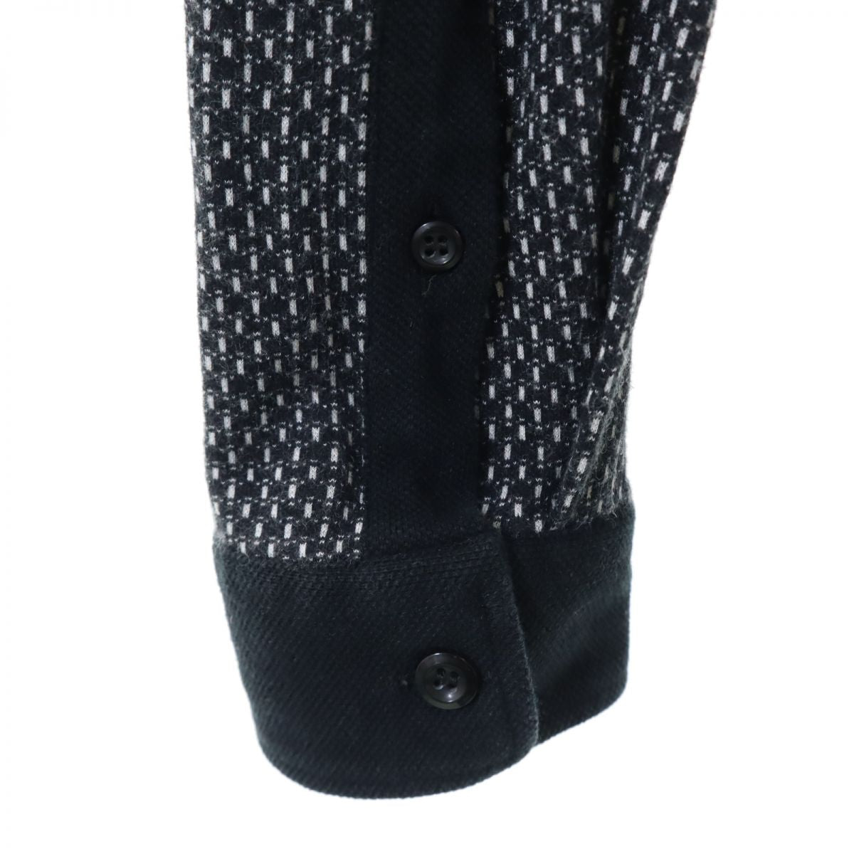 Emporio Armani エンポリオアルマーニ 長袖 ニット シャツ S ブラック メンズ