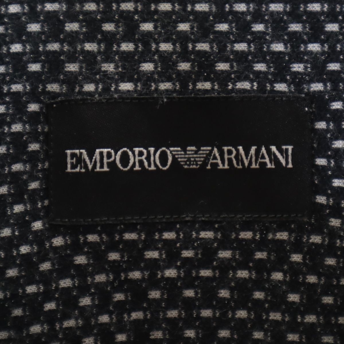Emporio Armani エンポリオアルマーニ 長袖 ニット シャツ S ブラック メンズ