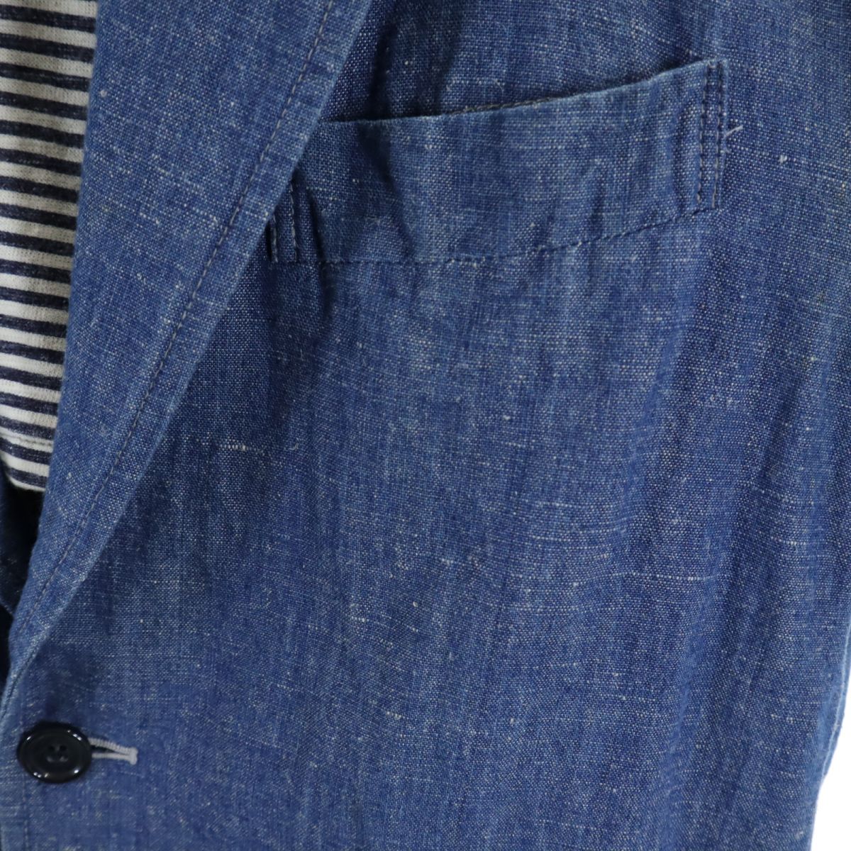 BLUE BLUE ブルーブルー 長袖 デニム テーラードジャケット 2 ブルー系 メンズ