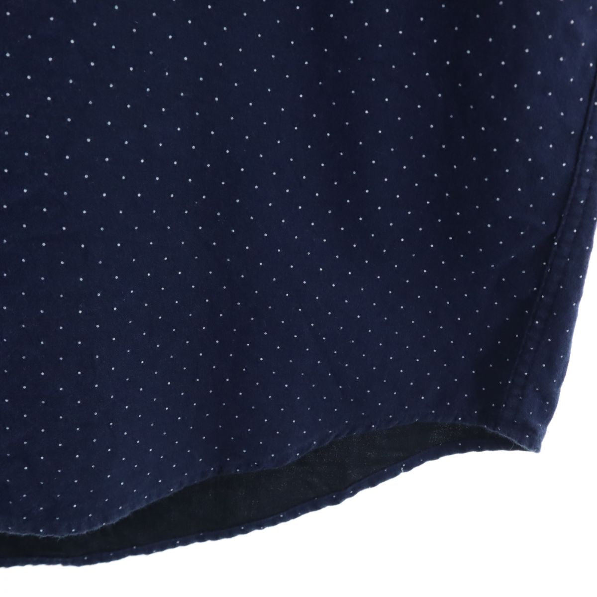 BLACK LABEL CRESTBRIDGE ブラックレーベルクレストブリッジ 三陽商会 ドット柄 長袖 ボタンダウンシャツ 2 ネイビー メンズ