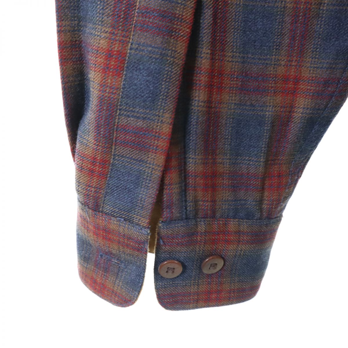 L.L.Bean エルエルビーン 90s チェック柄 長袖 ボタンダウンシャツ ネイビー系 オールド ヴィンテージ メンズ