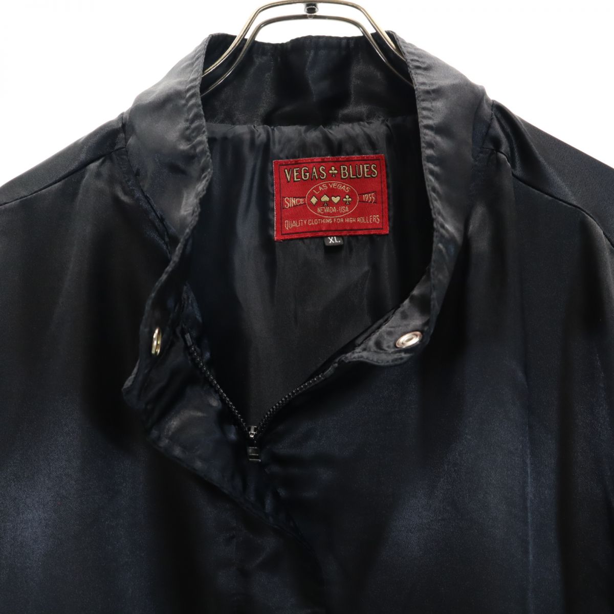 VEGASBLUES ベガスブルース バック刺繍 ナイロンジャケット XL 黒 メンズ